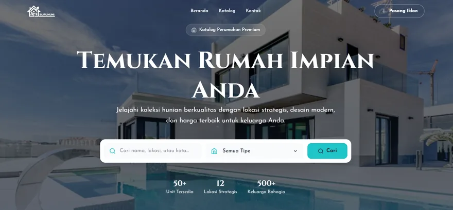 Tampilan situs Buruhuni