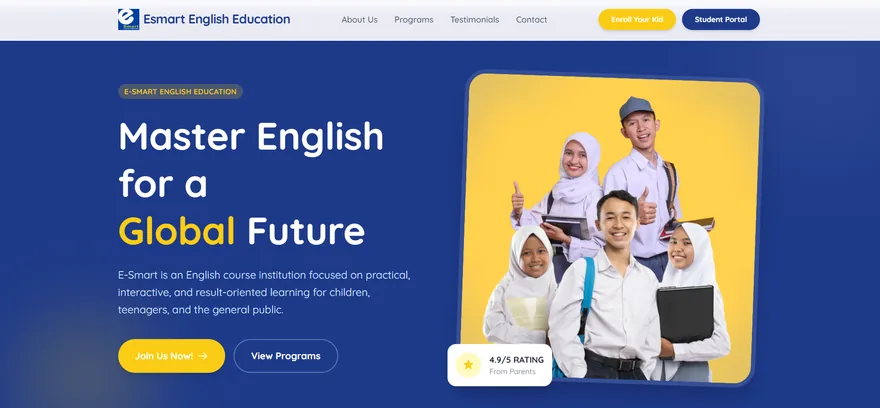 Tampilan situs Esmart